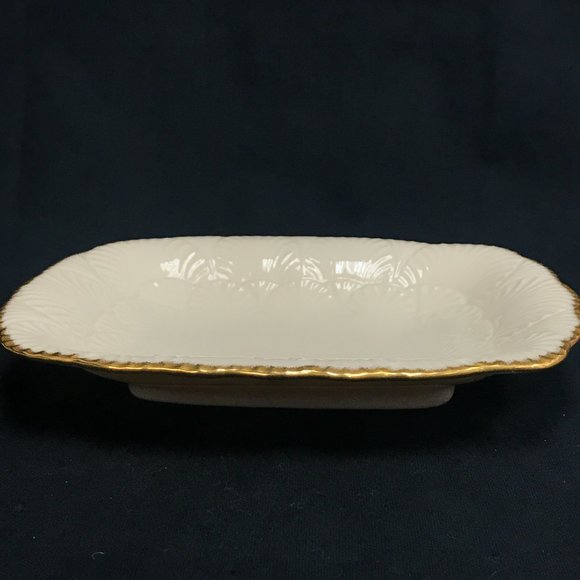 Vintage Lenox Hors d'Oeuvres Dish and Candy Dish with 24K Gold Trim - Picture 2 of 12